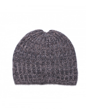 Cappello cashmere a coste