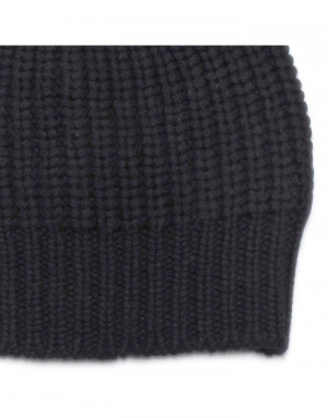 Cappello cashmere a coste