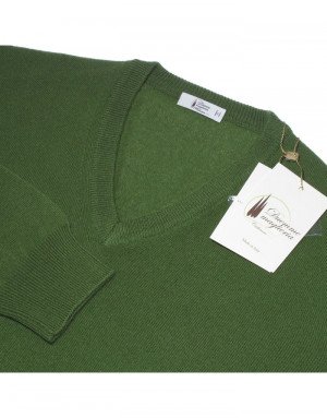 Maglia con scollo a V cashmere