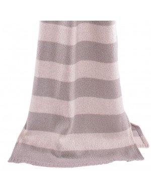 Sciarpa cashmere a righe 