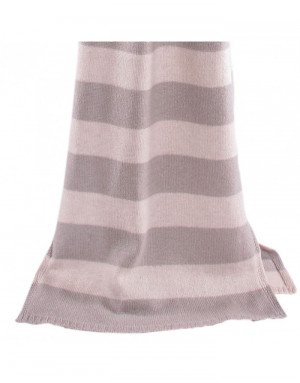 Sciarpa cashmere a righe 