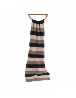 Sciarpa cashmere a righe 