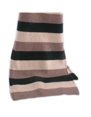 Sciarpa cashmere a righe 