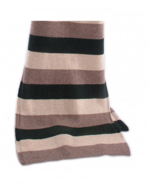 Sciarpa cashmere a righe 