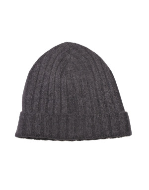 Cappello cashmere a coste