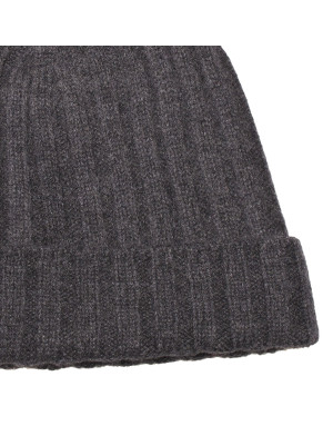 Cappello cashmere a coste