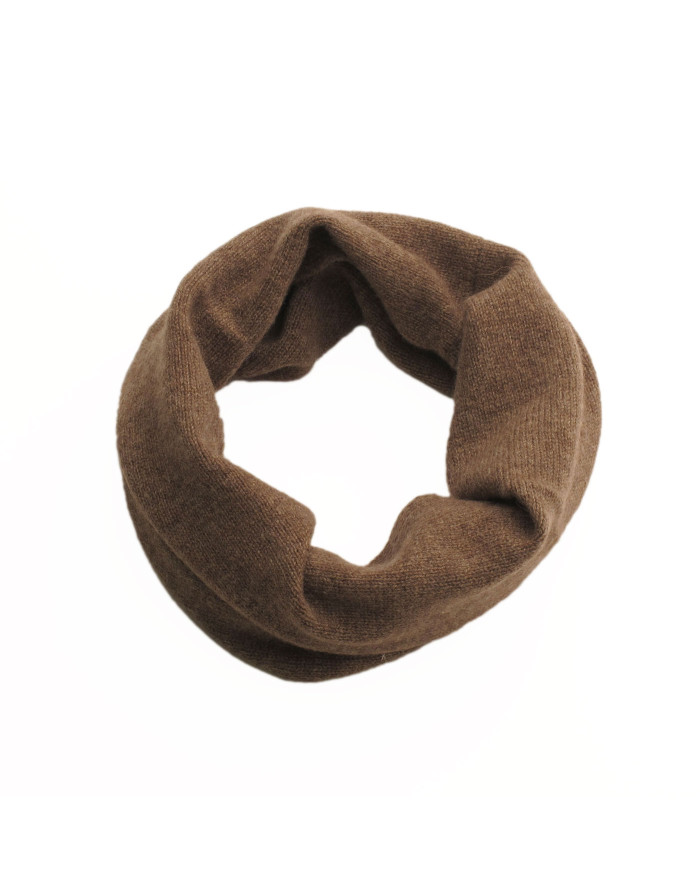 Scaldacollo sciarpa cashmere uomo donna marrone