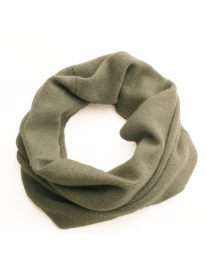 Scaldacollo cashmere sciarpa anello color salvia