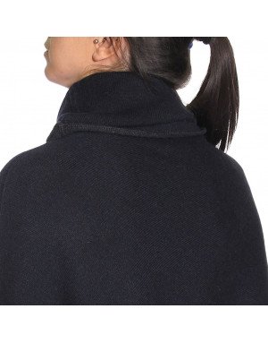 Poncho cashmere double-face