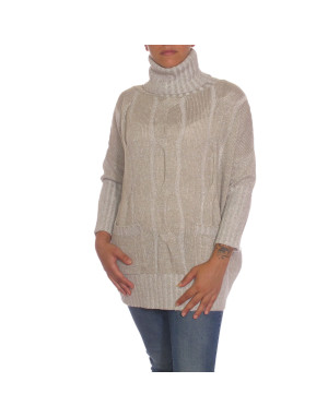 Maxipull cashmere lana e lurex