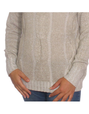 Maxipull cashmere lana e lurex