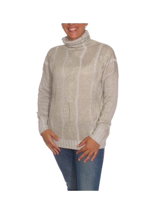 Maxipull cashmere lana e lurex