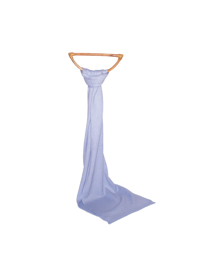 Sciarpa cashmere uomo donna celeste Sciarpa cashmere uomo donna celeste